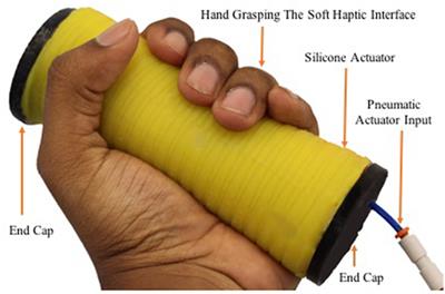 Soft Robotic Haptic Interface with Variable Stiffness for Rehabilitation of Neurologically Impaired Hand Function